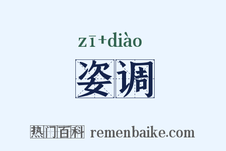 姿调是什么意思的图片